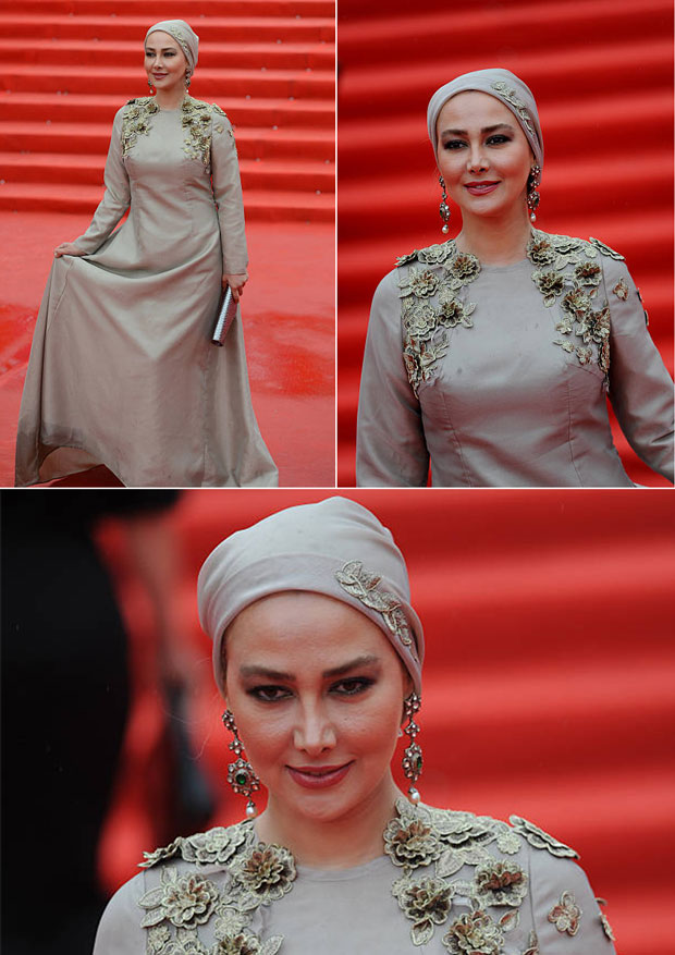 Anahita Nemati's earrings on the red carpet at the closing of the Moscow International Festival
