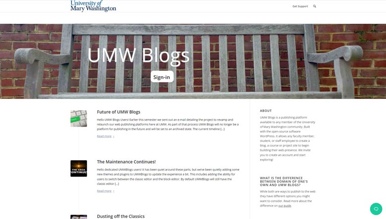 UMW Blogs