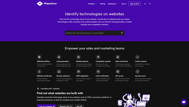 Wappalyzer Find out what websites are built with