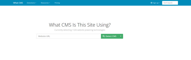 What CMS Detect which CMS a site is using