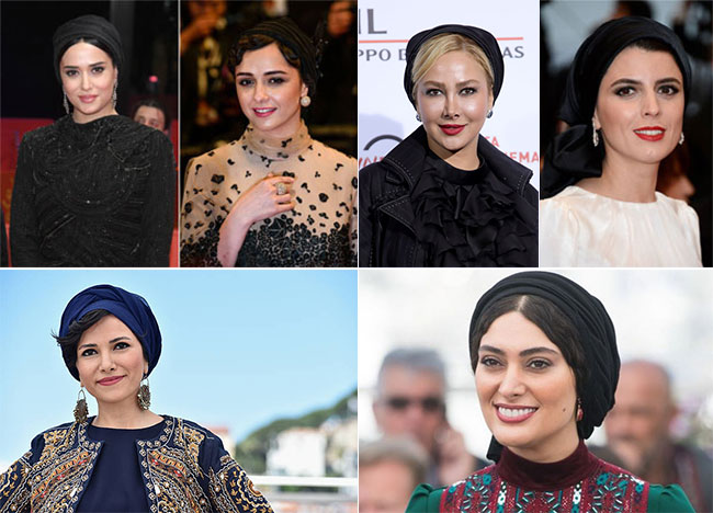 Jewelry and Earrings of Iranian Actresses in International Film Festivals