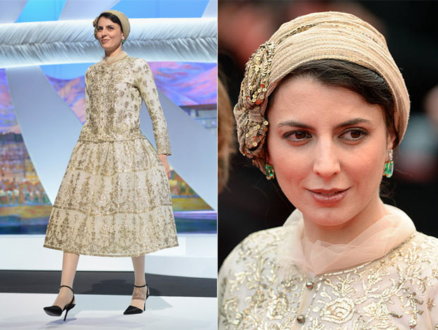 Leila Hatami's earrings at Cannes International Film Festival 2014.