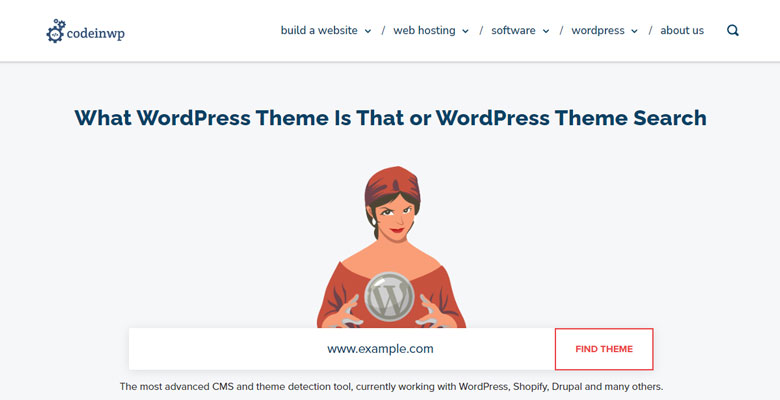 WordPress theme detector by CodeinWP