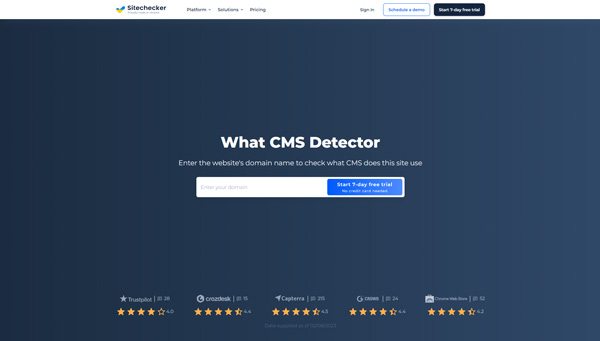 Free CMS checker: Detect What CMS On The Website | SiteChecker