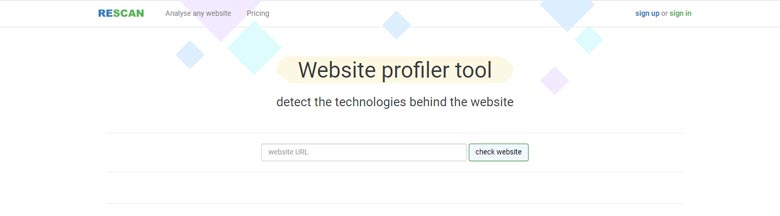 Rescan: Detect the Technologies Behind the Website